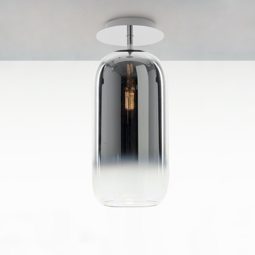 Pill-Shaped Glass Ceiling Lamp | Artemide Gople | ItalianFurniture.com