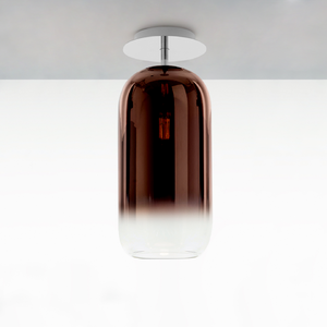 Pill-Shaped Glass Ceiling Lamp | Artemide Gople | ItalianFurniture.com