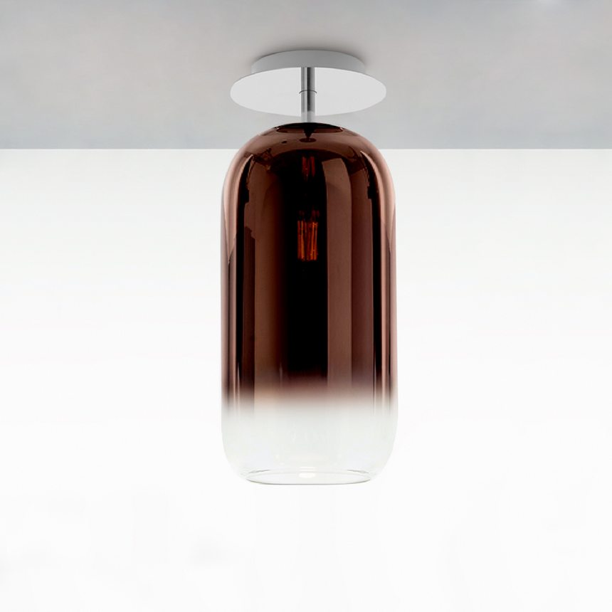 Pill-Shaped Glass Ceiling Lamp | Artemide Gople | ItalianFurniture.com