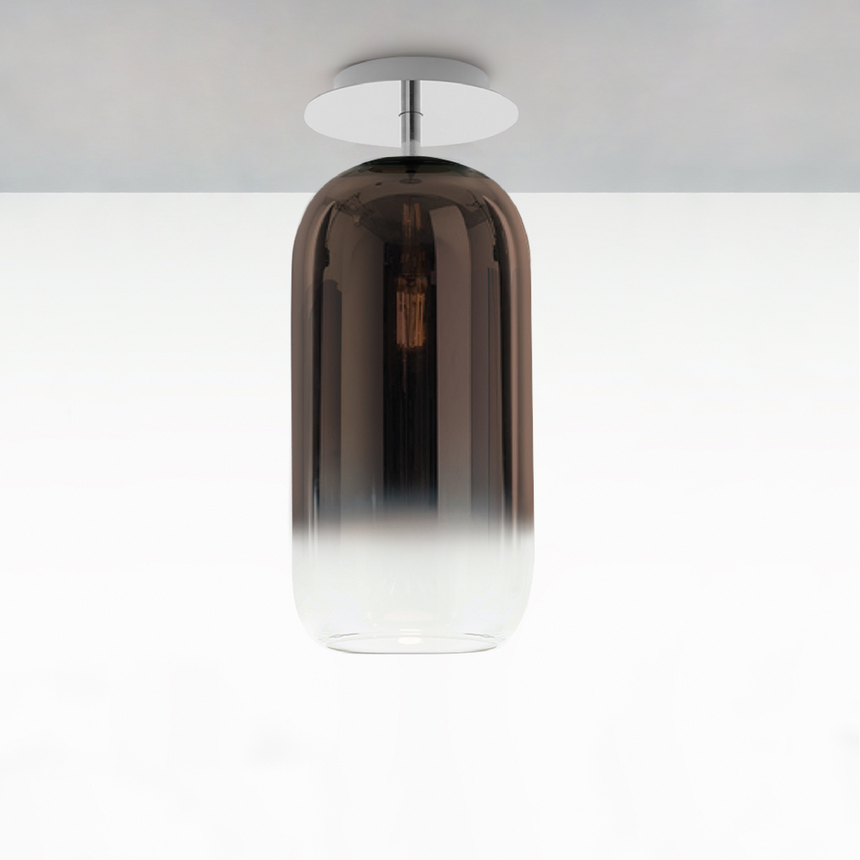 Pill-Shaped Glass Ceiling Lamp | Artemide Gople | ItalianFurniture.com