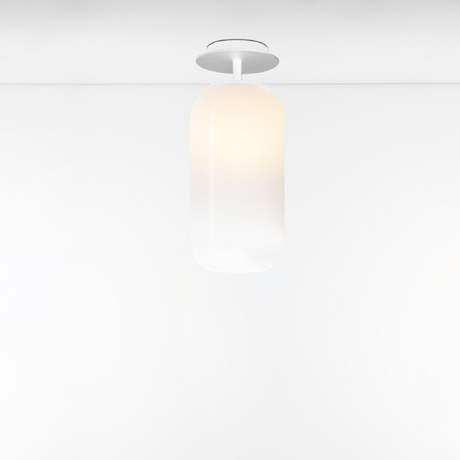 Pill-Shaped Glass Ceiling Lamp | Artemide Gople | ItalianFurniture.com