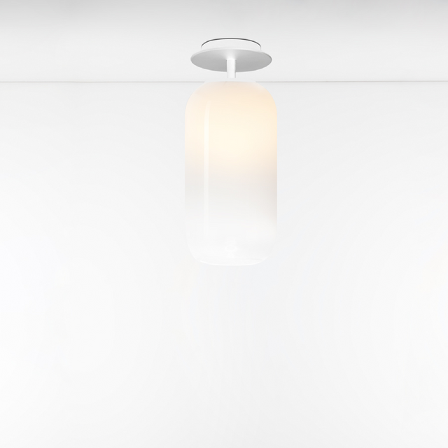 Pill-Shaped Glass Ceiling Lamp | Artemide Gople | ItalianFurniture.com