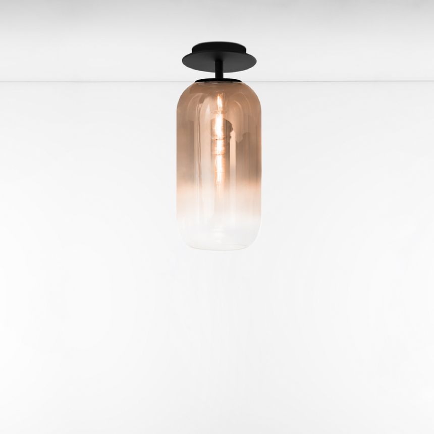 Pill-Shaped Glass Ceiling Lamp | Artemide Gople | ItalianFurniture.com