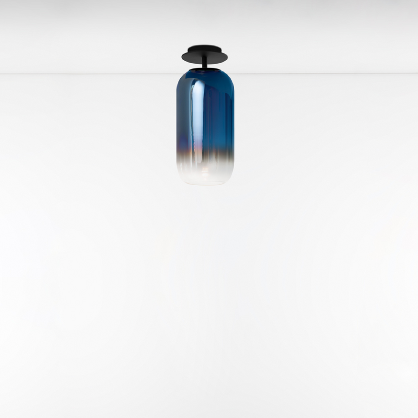 Pill-Shaped Glass Ceiling Lamp | Artemide Gople | ItalianFurniture.com