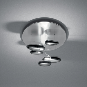 Satin Aluminum Cluster Ceiling Lamp | Artemide Mercury | ItalianFurniture.com