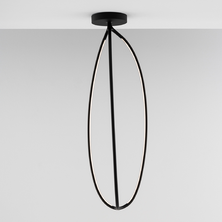 Curved Line Ceiling Lamp | Artemide Arrival | Italianfurniture.com