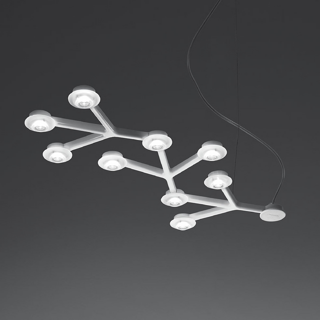 Connected Aluminum Pendant Lamp | Artemide Led Net | Italianfurniture.com