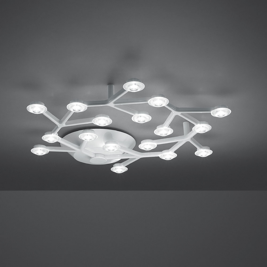 Connected Aluminum Ceiling Lamp | Artemide Led Net | ItalianFurniture.com
