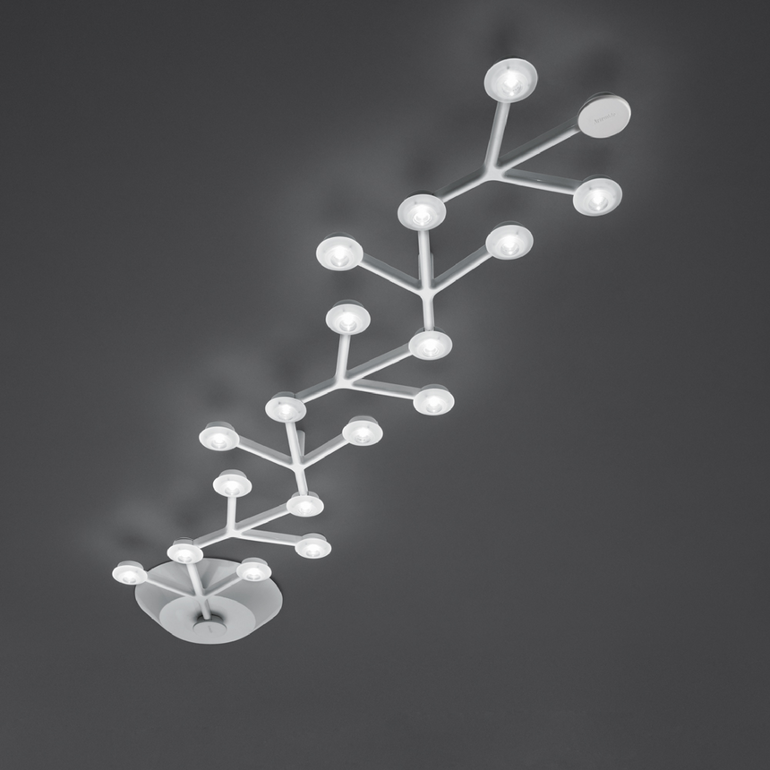 Connected Aluminum Ceiling Lamp | Artemide Led Net | ItalianFurniture.com