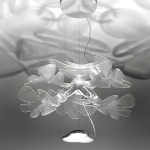 Clear Wavy Pendant Lamp | Artemide Chlorophilia | Italianfurniture.com