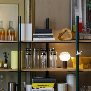 Cylindrical Base Glass Table Lamp | Artemide Laguna | Italianfurniture.com