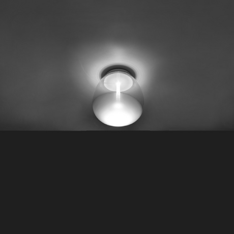 Bottom Frosted Glass Ceiling Lamp | Artemide Empatia | ItalianFurniture.com