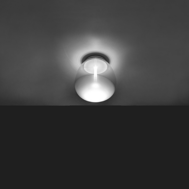 Bottom Frosted Glass Ceiling Lamp | Artemide Empatia | ItalianFurniture.com