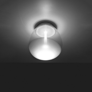 Bottom Frosted Glass Ceiling Lamp | Artemide Empatia | ItalianFurniture.com