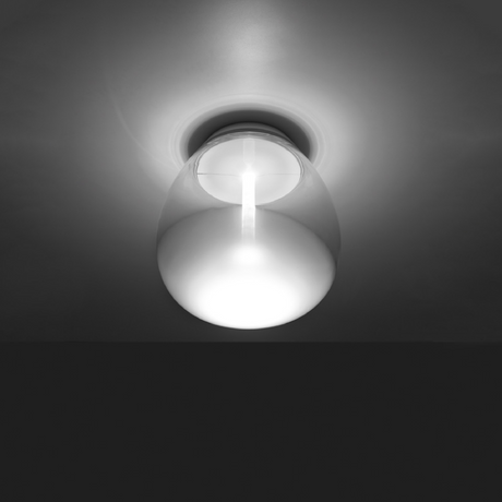 Bottom Frosted Glass Ceiling Lamp | Artemide Empatia | ItalianFurniture.com