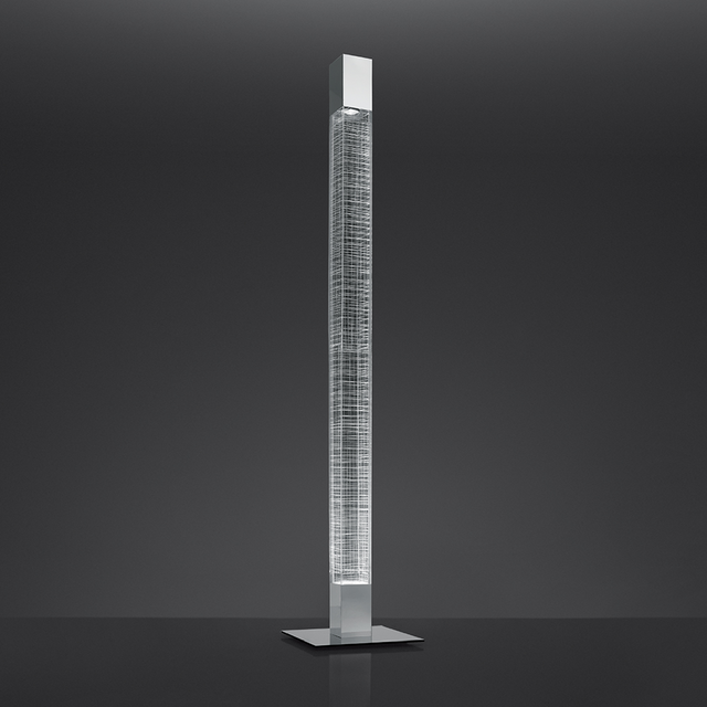 Elongated Clear Floor Lamp | Artemide Mimesi | Italianfurniture.com