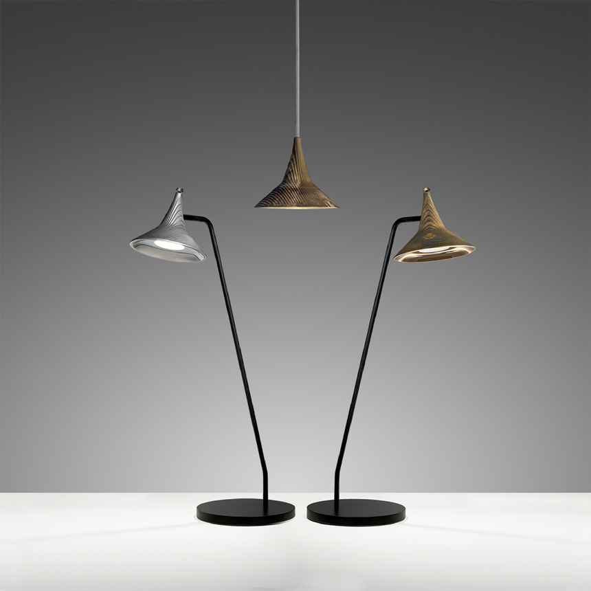 Conical Shade Adjustable Table Lamp | Artemide Unterlinden | Italianfurniture.com