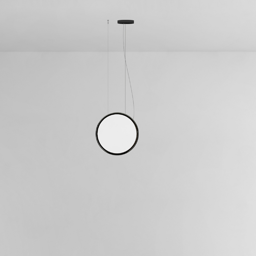 Aluminum Ring Vertical Pendant Lamp | Artemide Discovery  | italianfurniture.com
