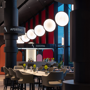 Aluminum Ring Vertical Pendant Lamp | Artemide Discovery  | italianfurniture.com