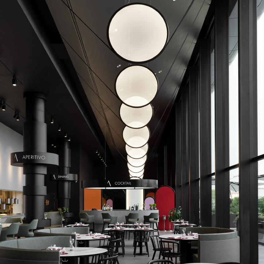 Vertical Aluminum Ring Pendant Lamp | Artemide Discovery