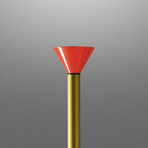 Red Conical Diffuser Floor Lamp | Artemide Callimaco | Italianfurniture.com