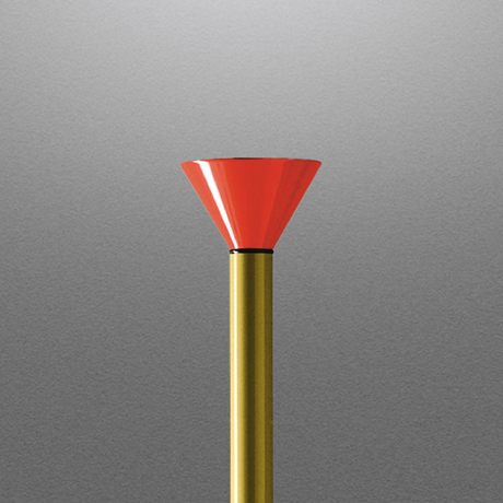 Red Conical Diffuser Floor Lamp | Artemide Callimaco | Italianfurniture.com