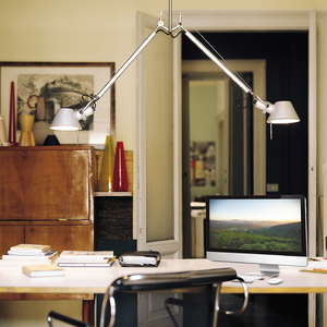Aluminum Double Pendant Lamp | Artemide Tolomeo | Italianfurniture.com