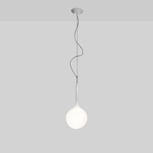 Opaque Glass Sphere Pendant Lamp | Artemide Castore | Italianfurniture.com
