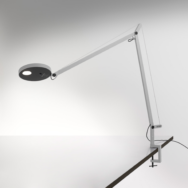 Clamp Base Aluminum Table Lamp | Artemide Demetra | Italianfurniture.com