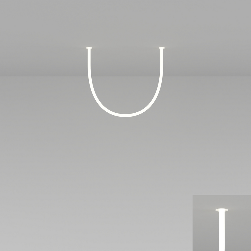 Flexible Tube Ceiling Lamp | Artemide La Linea | Italianfurniture.com