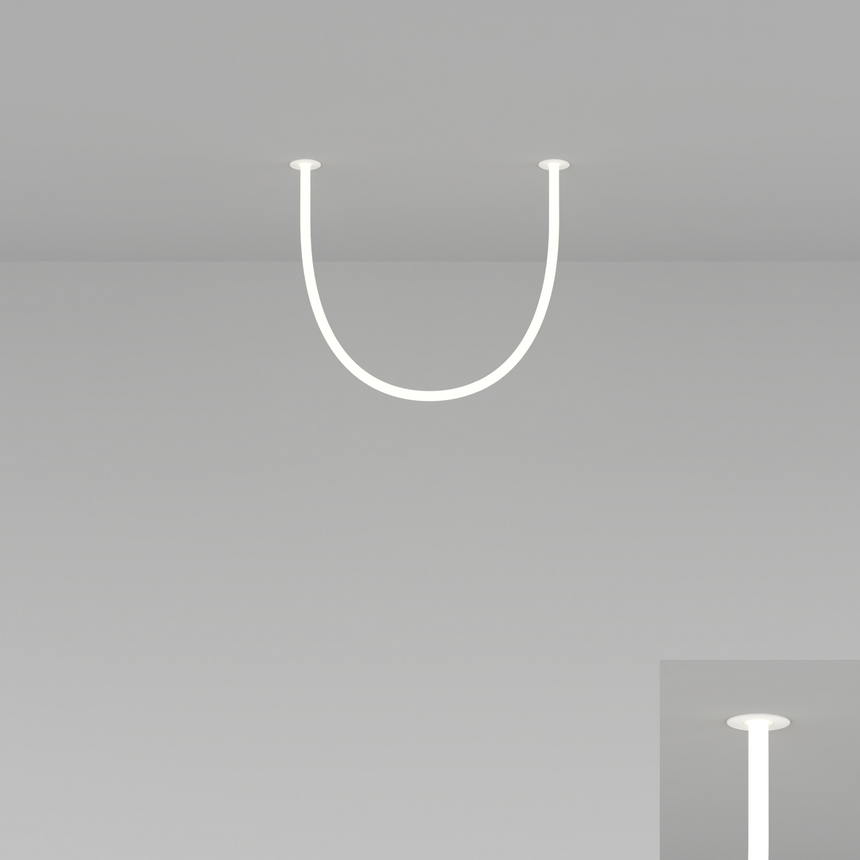 Flexible Tube Ceiling Lamp | Artemide La Linea | Italianfurniture.com