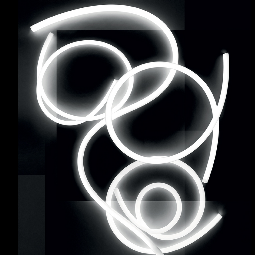 Flexible Tube Vertical Ceiling Lamp | Artemide La Linea | Italianfurniture.com