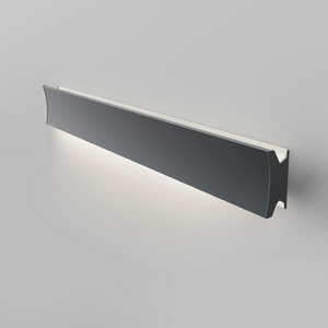Gray Dimmable Dual Wall/Ceiling Lamp | Artemide Lineacurve | Italianfurniture.com