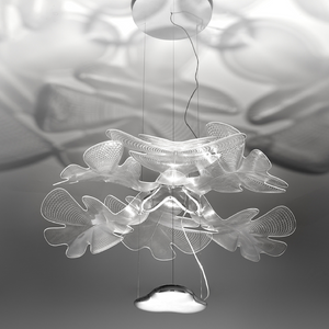 Clear Wavy Pendant Lamp | Artemide Chlorophilia | Italianfurniture.com