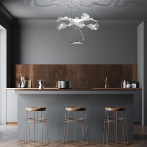 Clear Wavy Pendant Lamp | Artemide Chlorophilia | Italianfurniture.com