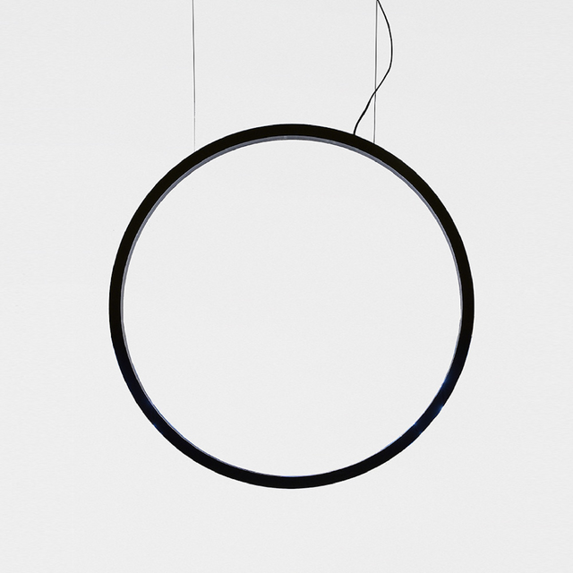 Black Ring Outdoor Pendant Lamp | Artemide O | Italianfurniture.com