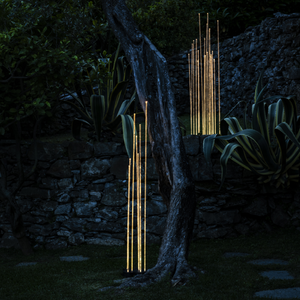 Transparent Rods Outdoor Floor Lamp | Artemide Reeds | Italianfurniture.com
