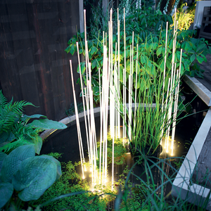 Transparent Rods Outdoor Floor Lamp | Artemide Reeds | Italianfurniture.com