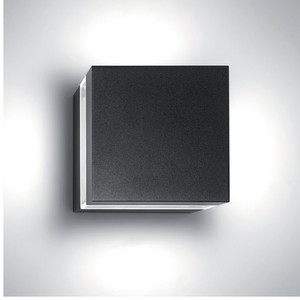 Black Square Outdoor Wall Lamp | Artemide Tetragono | Italianfurniture.com