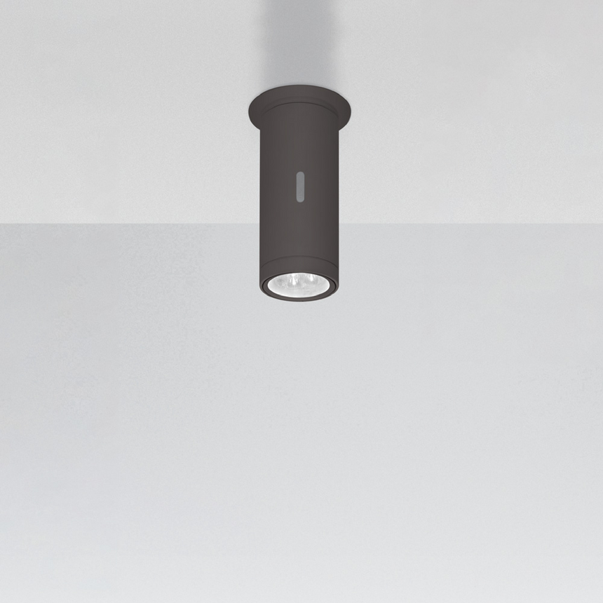 Cylindrical Aluminum Outdoor Ceiling Lamp | Artemide Calumet | ItalianFurniture.com