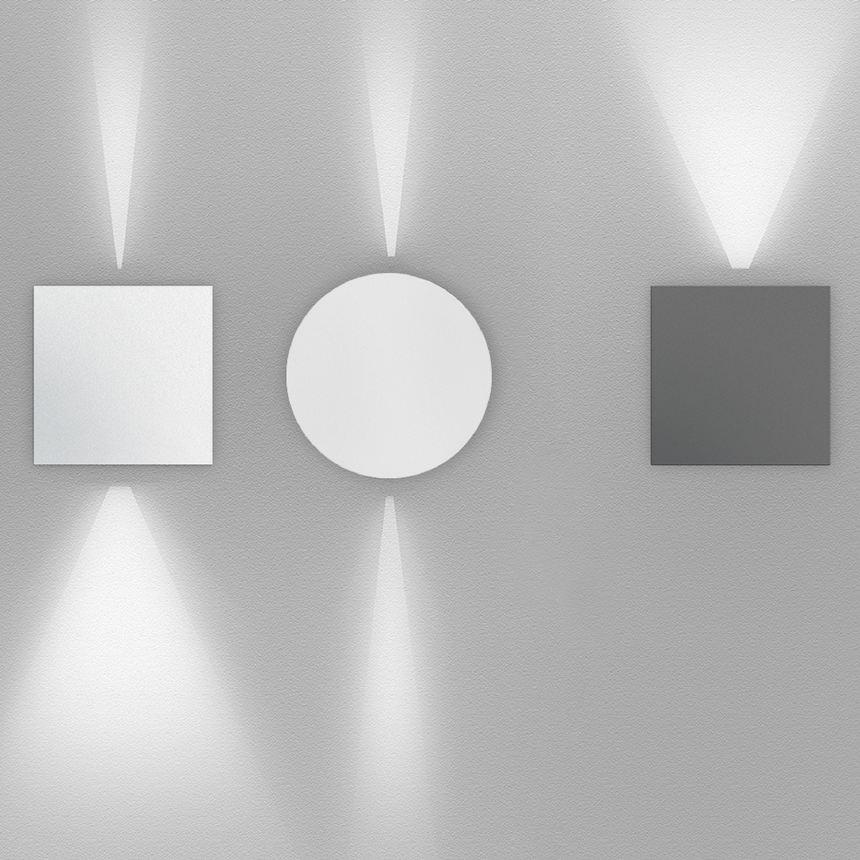 Square Direct/Indirect Wall Lamp | Artemide Effetto | Italianfurniture.com