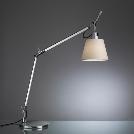 Industrial Table Lamp with Shade | Artemide Tolomeo | Italianfurniture.com
