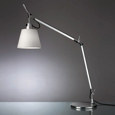 Industrial Table Lamp with Shade | Artemide Tolomeo | Italianfurniture.com