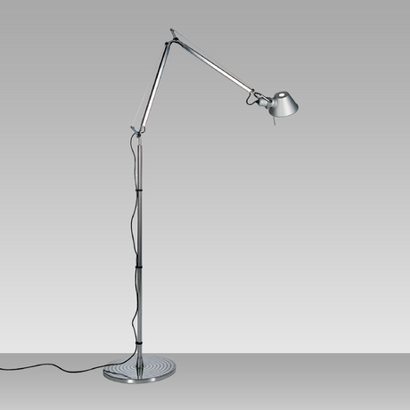 Chromed Steel Floor Lamp | Artemide Tolomeo | Italianfurniture.com