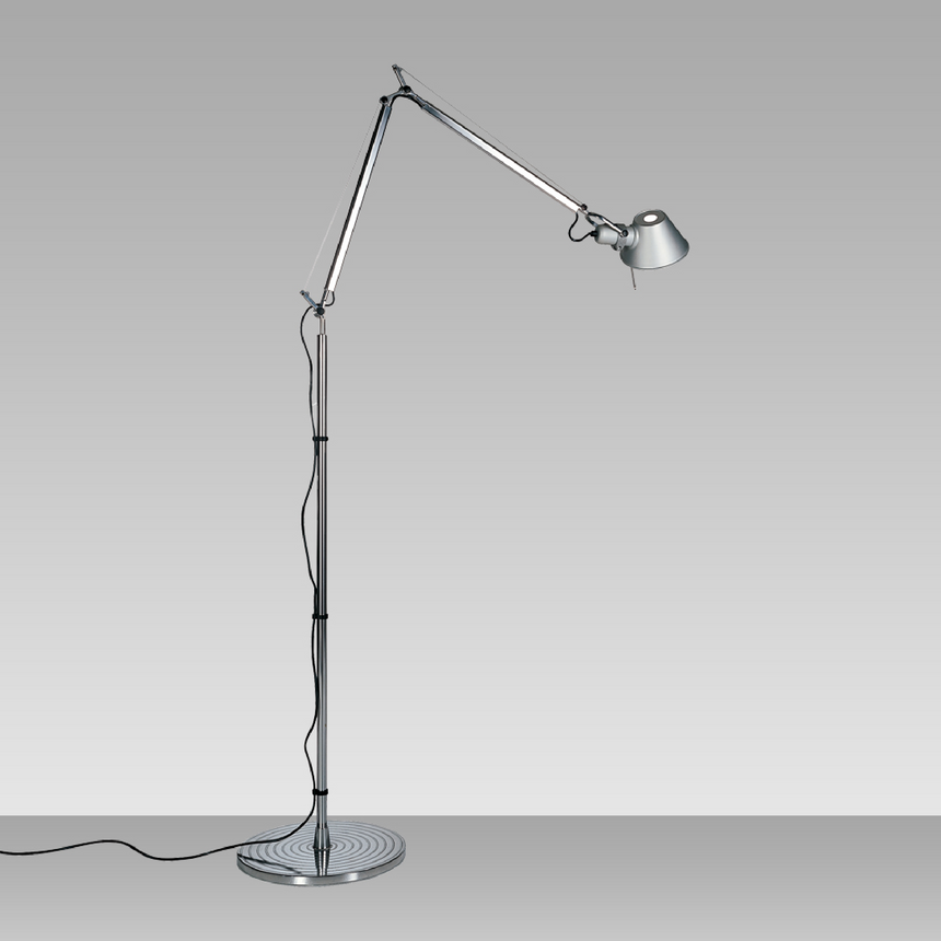 Chromed Steel Floor Lamp | Artemide Tolomeo | Italianfurniture.com
