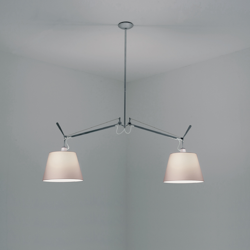 Double Empire Shade Pendant Lamp | Artemide Tolomeo | Italianfurniture.com