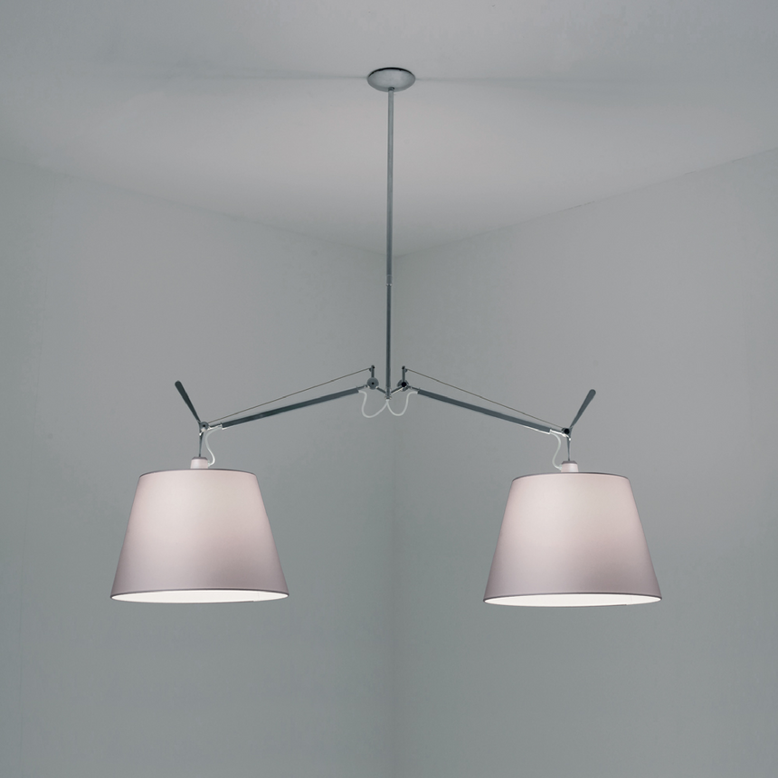 Double Empire Shade Pendant Lamp | Artemide Tolomeo | Italianfurniture.com