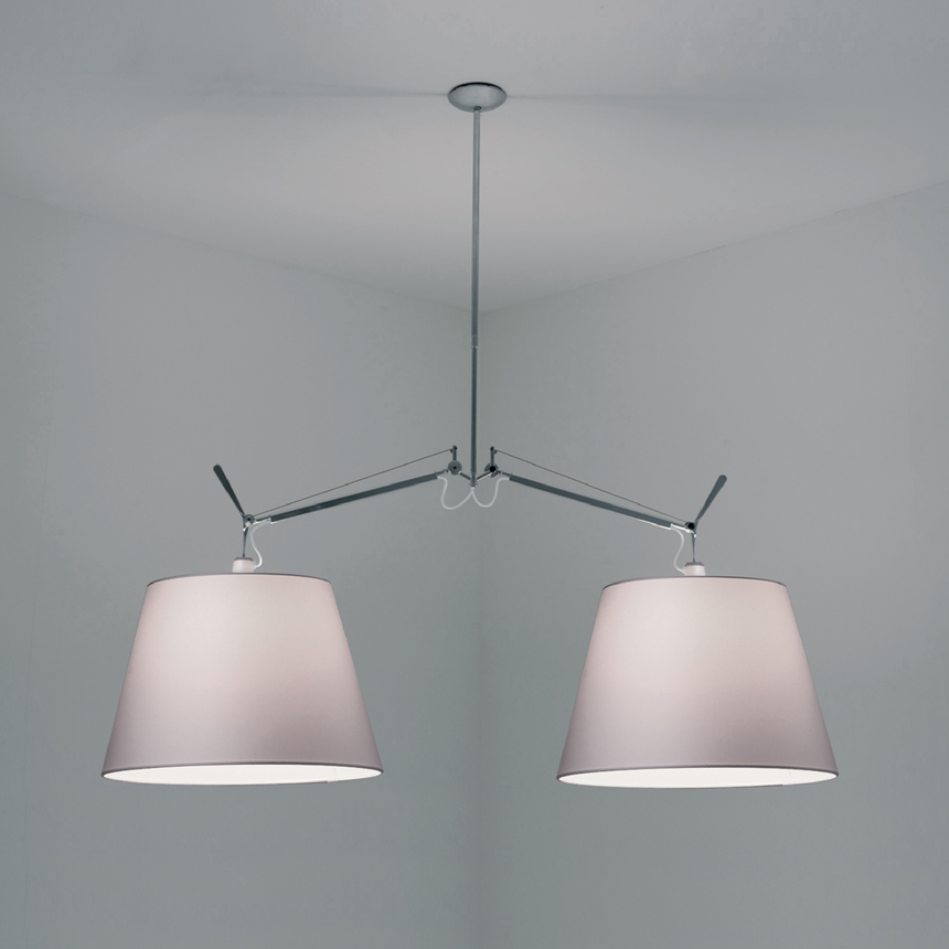 Double Empire Shade Pendant Lamp | Artemide Tolomeo | Italianfurniture.com