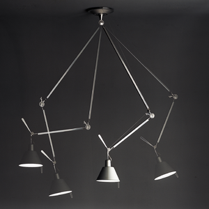 Aluminum Off Center Pendant Lamp | Artemide Tolomeo | Italianfurniture.com