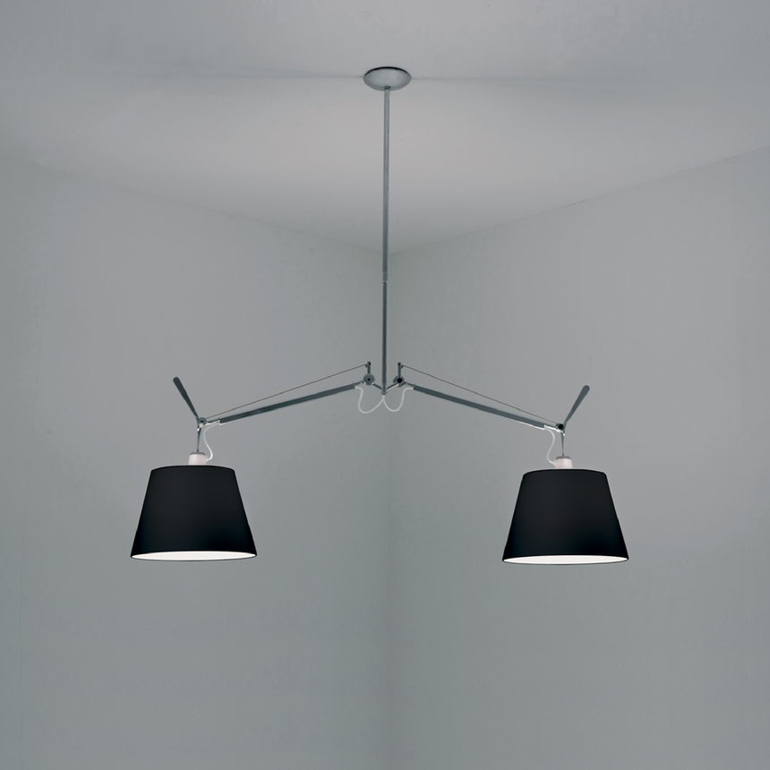 Double Empire Shade Pendant Lamp | Artemide Tolomeo